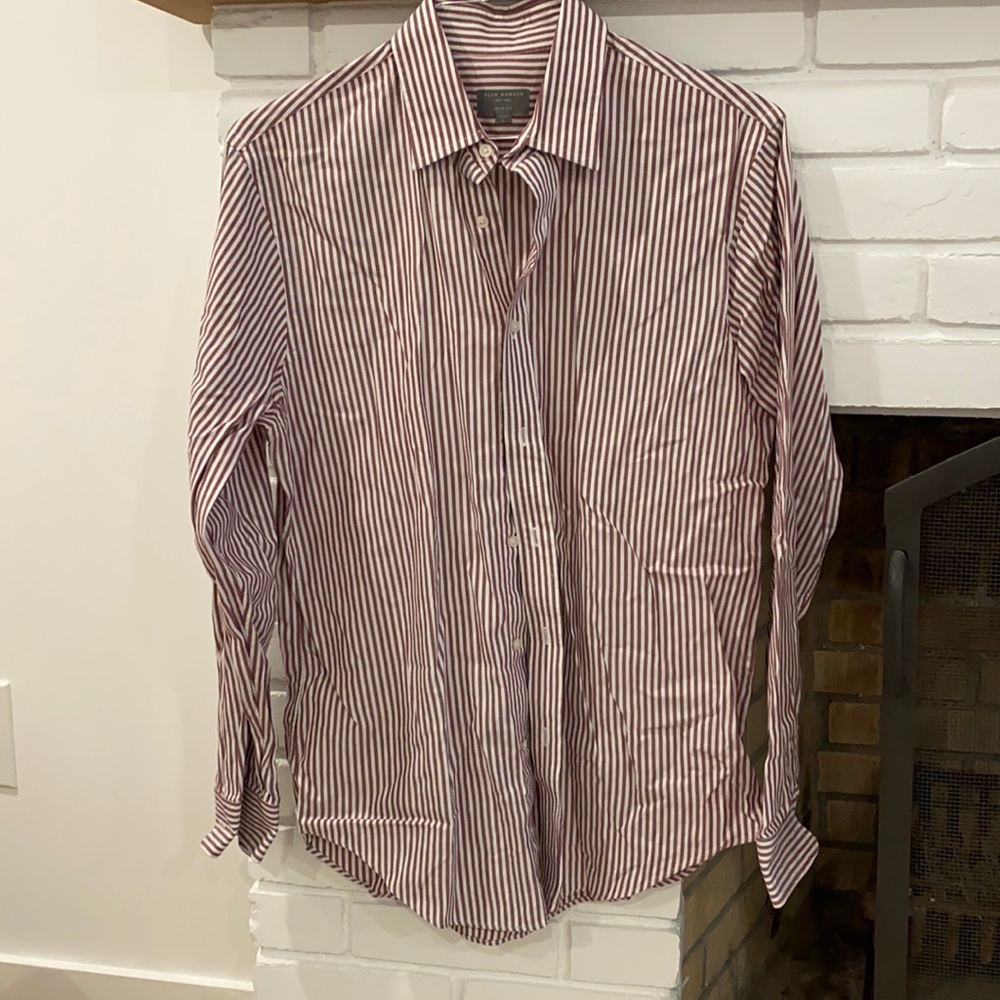 Club Monaco slim fit mens shirt size L.